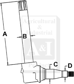 UJD00301    Spindle---Replaces AR82754